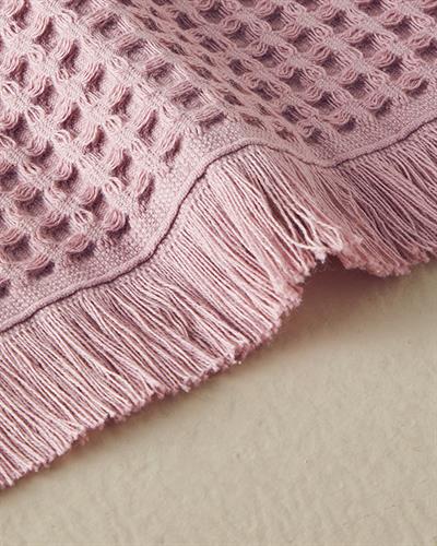 Sofya Кърпа За Баня Вафлена структура Памучен 70x140 см Пепел от рози