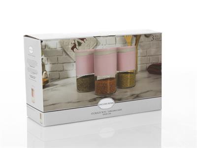 Sole КУТИЯ ЗА СЪХРАНЕНИЕ 3 бр. Cam Pink