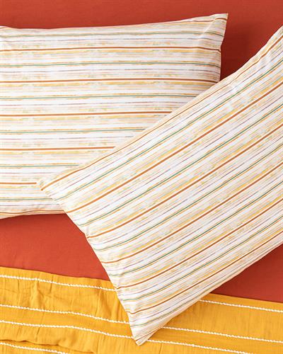 Soleil Aquarelle Кълъфка За Възглавни 2Бр., Памучен, Шафран – Жълт, 50 X 70 Cm