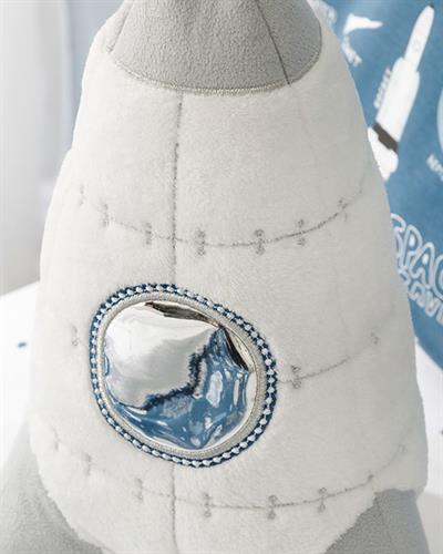 Space Бебешки Декоративна Възглавница Бяло, 36 X 19