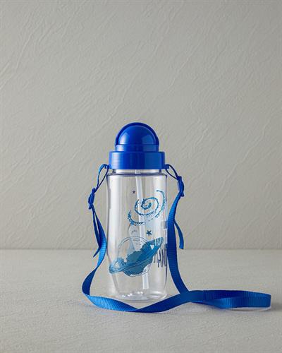 Space Детска Бутилка За Вода С Презрамки, Tritan, Синьо, 500 Ml