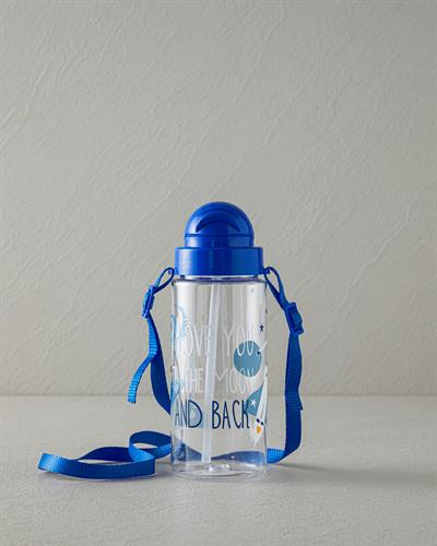 Space Детска Бутилка За Вода С Презрамки, Tritan, Синьо, 500 Ml