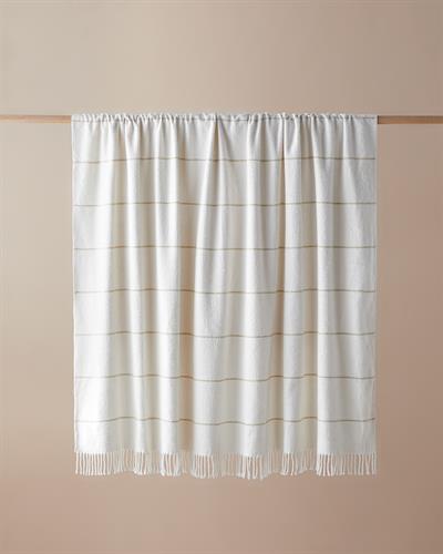 Sparkly Одеяло Единичен Памучен с брокат 150x200 см Бял