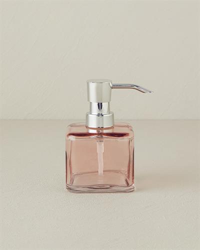 Splash Glass Liquid Soap Dispense 8x8x12,1 cm Pink