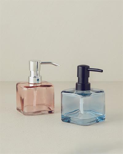 Splash Glass Liquid Soap Dispense 8x8x12,1 cm Pink