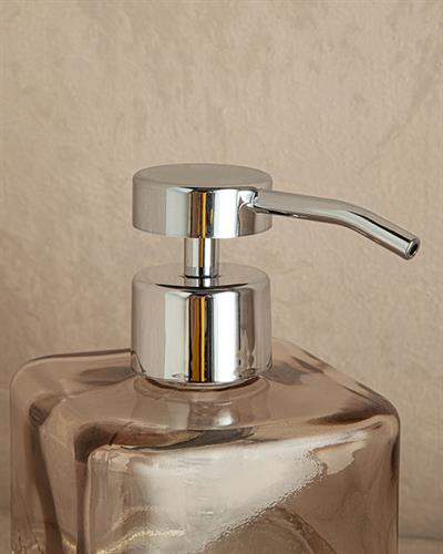 Splash Glass Liquid Soap Dispense 8x8x12,1 cm Brown