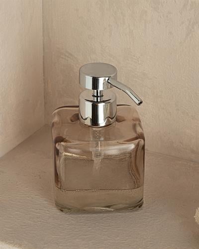 Splash Glass Liquid Soap Dispense 8x8x12,1 cm Brown