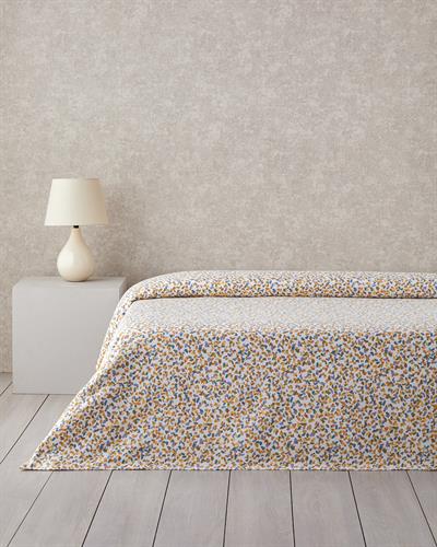 Splash Одеяло Пике Двоен С щампа 200x220 см Жълт - Розов