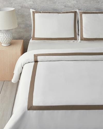 Splendent Спален Комплект Двоен Лиосел с рамка 200x220 см Бял - Бежов