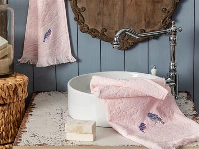 Sprig Vanity ХАВЛИЯ ЗА ЛИЦЕ Бродирани 50x80 cm Pink