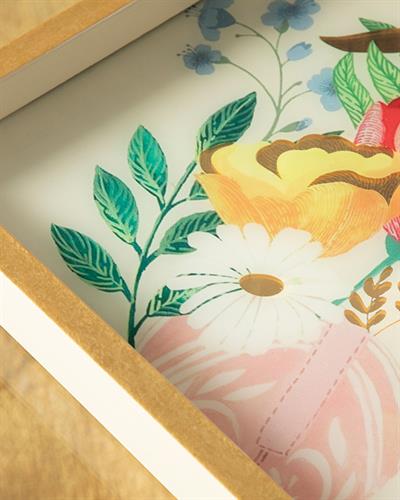 Spring Garden Декоративна Табла Кремово, 33 X 33 Cm