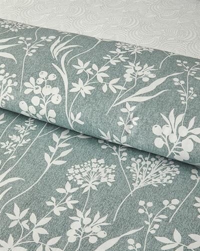 Spring Leaves Спален Комплект Кралски размер Крепон 240x220 см Зелен