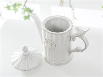 Springtime Чайник Керамичен . Tumbled White