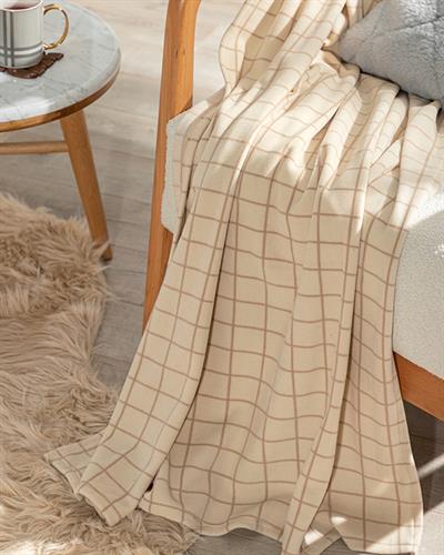 Square Тв Одеало Полар, Бежово, 120 X 170 Cm