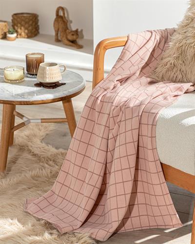 Square Тв Одеяло Полар 120x170 см Пепел от рози