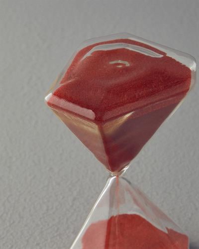 Square Пясъчен Часовник 30 мин. 9,5x8,5x15,5 см Бордо