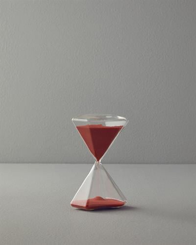 Square Пясъчен Часовник 30 мин. 9,5x8,5x15,5 см Бордо