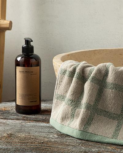 Square Хавлии За Ръце Памучен, Зелено-Бежово, 30 X 40 Cm