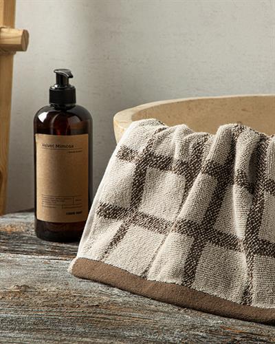 Square Хавлии За Ръце Памучен, Бежово-Кафяво, 30 X 40 Cm