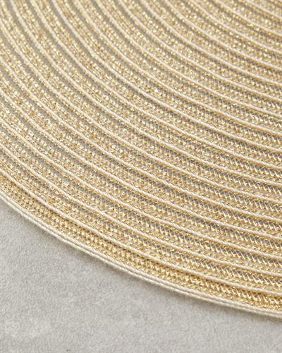 Stacy Подложки За Хранене 2 бр. Пластмасов 38 см Златен