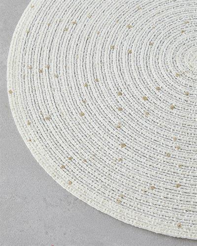 Stacy Подложки За Хранене 2 бр. Пластмасов 38 см Кремав