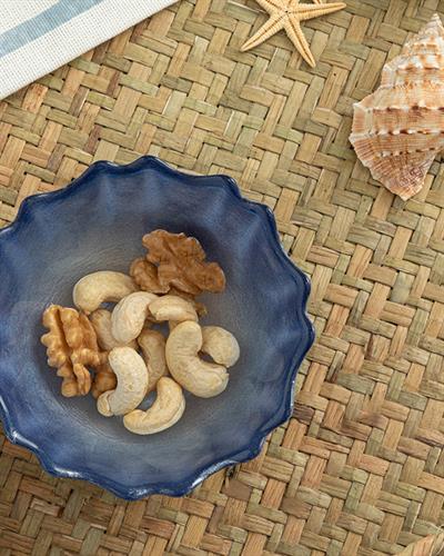 Star Glass Appetizers 10 cm Blue-White