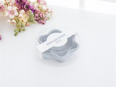 Star ФОРМА ЗА КЕКС 2 комплекта Силикон 12,5x12,5x2,8 cm Gray