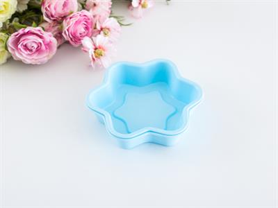 Star ФОРМА ЗА КЕКС 2 комплекта Силикон 12,5x12,5x2,8 cm Mint