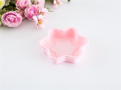 Star ФОРМА ЗА КЕКС 2 комплекта Силикон 12,5x12,5x2,8 cm Pink