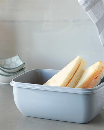 Stella Кутия За Съхранение Правоъгълен Пластмаса 1400 мл Син