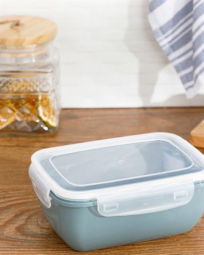 Stella Кутия За Съхранение Правоъгълен Пластмаса 1400 мл Тъмен селадон