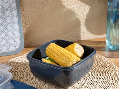 Stella КУТИЯ ЗА СЪХРАНЕНИЕ Квадратна Пластмасов 1500 ml Anthracite