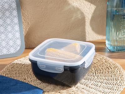 Stella КУТИЯ ЗА СЪХРАНЕНИЕ Квадратна Пластмасов 1500 ml Anthracite