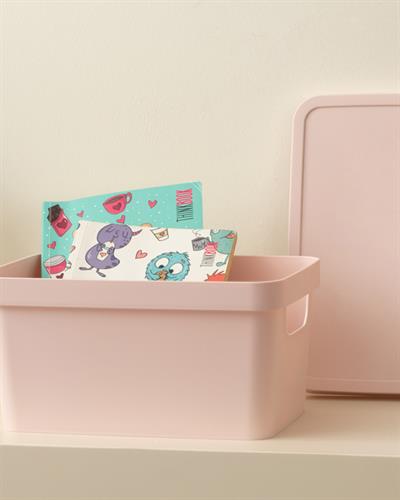 Stella Кутия За Съхранение Пластмаса 17x25x13 см Пудра