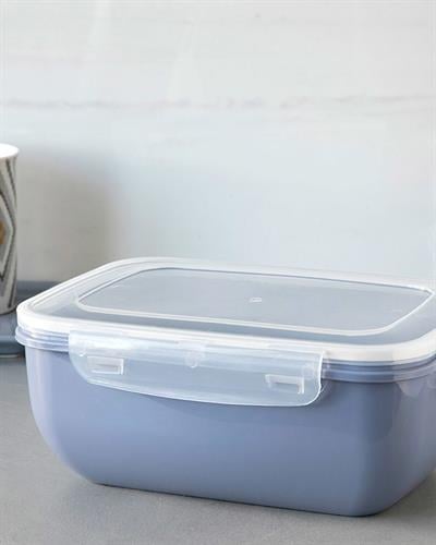 Stella Кутия За Съхранение Правоъгълен Пластмаса 2300 мл Сив