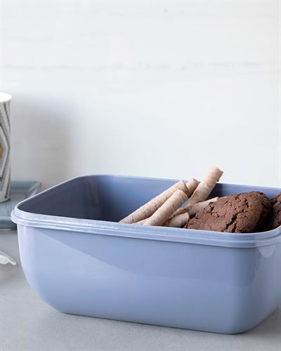 Stella Кутия За Съхранение Правоъгълен Пластмаса 2300 мл Сив