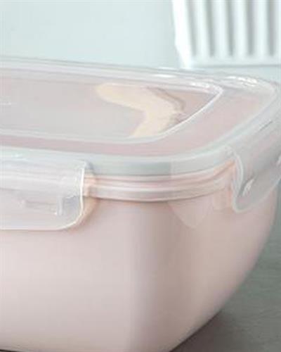 Stella Кутия За Съхранение Правоъгълна, Пластмасов, Розово, 2300 Ml