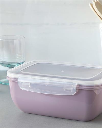 Stella Кутия За Съхранение Правоъгълна, Пластмасов, Тъмно Розово, 2300 Ml