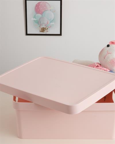 Stella Кутия За Съхранение Пластмаса 27x37x14 см Пудра