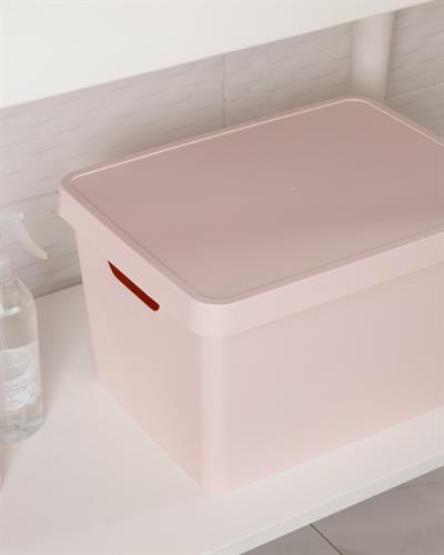 Stella Кутия За Съхранение Пластмаса 27x37x22 см Пудра