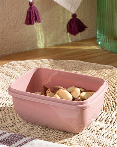 Stella Кутия За Съхранение Правоъгълен Пластмаса 400 мл Тъмнорозов