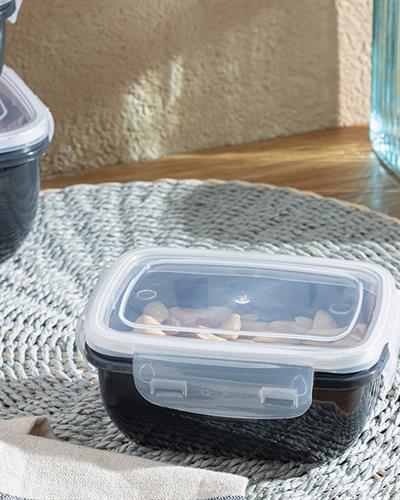 Stella Кутия За Съхранение Правоъгълен Пластмаса 400 мл Антрацит