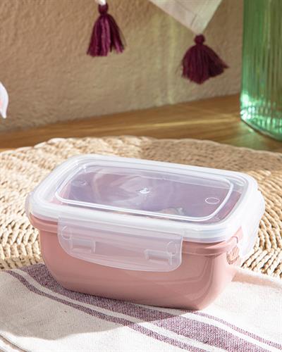 Stella Кутия За Съхранение Правоъгълен Пластмаса 400 мл Тъмнорозов