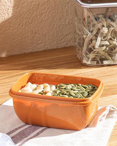 Stella Кутия За Съхранение Правоъгълен Пластмаса 400 мл Оранжев