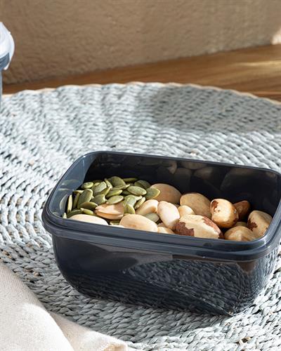 Stella Кутия За Съхранение Правоъгълен Пластмаса 400 мл Антрацит