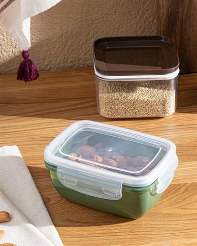 Stella Кутия За Съхранение Правоъгълен Пластмаса 400 мл Зелен