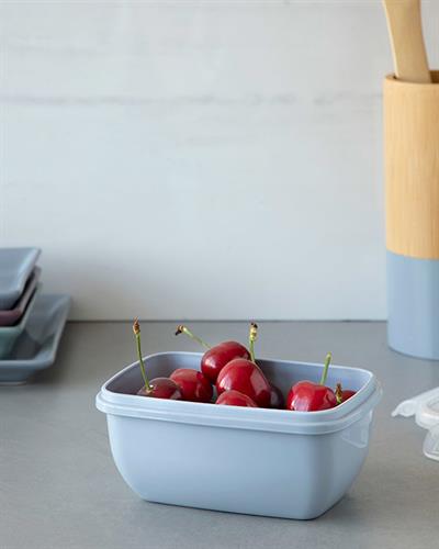 Stella Кутия За Съхранение Правоъгълна, Пластмасов, Синьо, 400 Ml