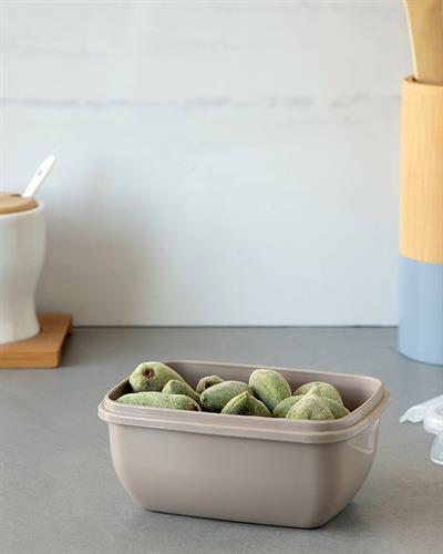 Stella Кутия За Съхранение Правоъгълна, Пластмасов, Бежово, 400 Ml