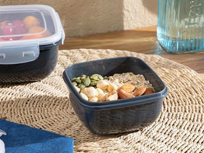 Stella КУТИЯ ЗА СЪХРАНЕНИЕ Квадратна Пластмасов 500 ml Anthracite