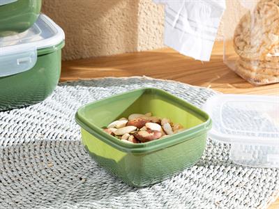 Stella КУТИЯ ЗА СЪХРАНЕНИЕ Квадратна Пластмасов 500 ml Green